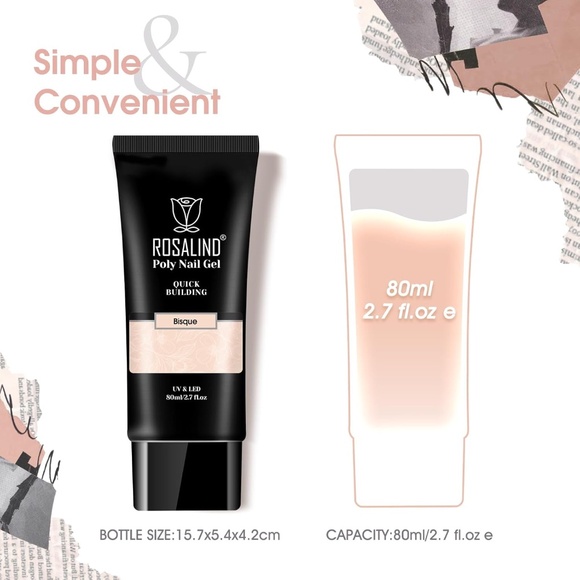 Rosalind Poly Gel Set 2 80ml Each - Picture 5 of 8